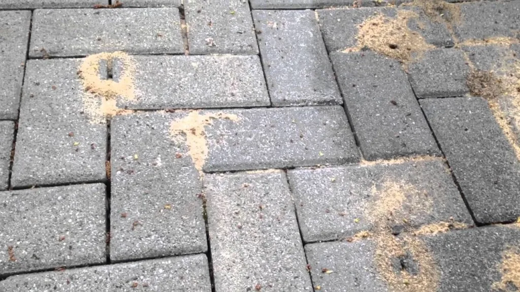 Ants in brick pavers